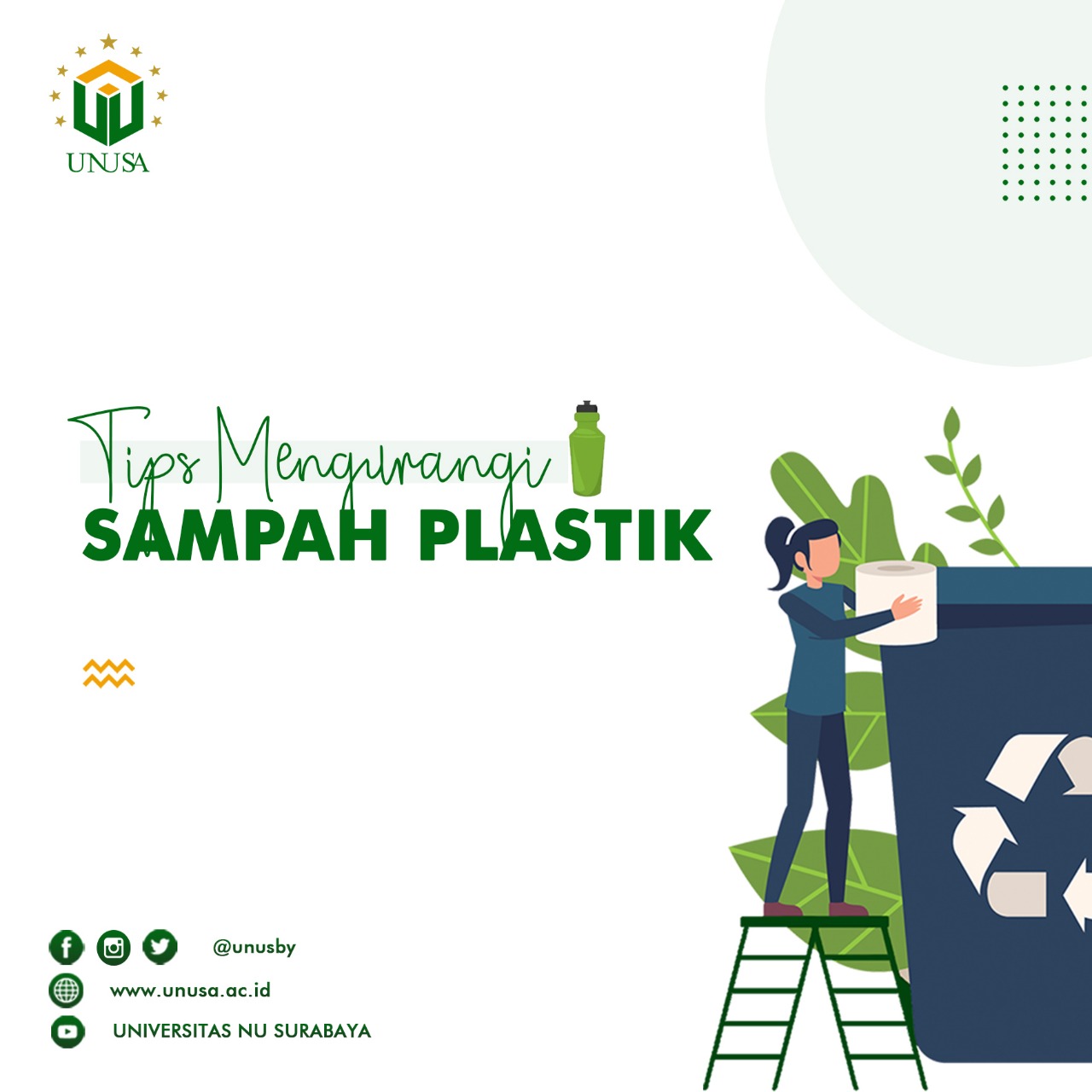 Tips Mengurangi Sampah Plastik Unusa