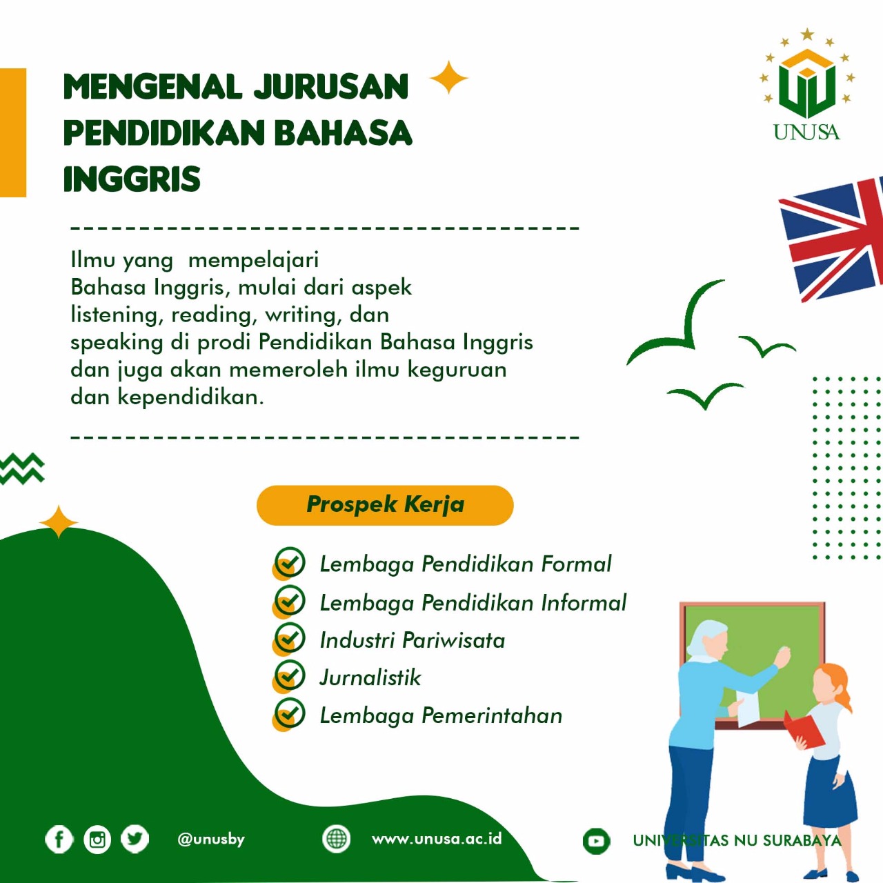 Pendidikan Bahasa Inggris #infokampus - UNUSA