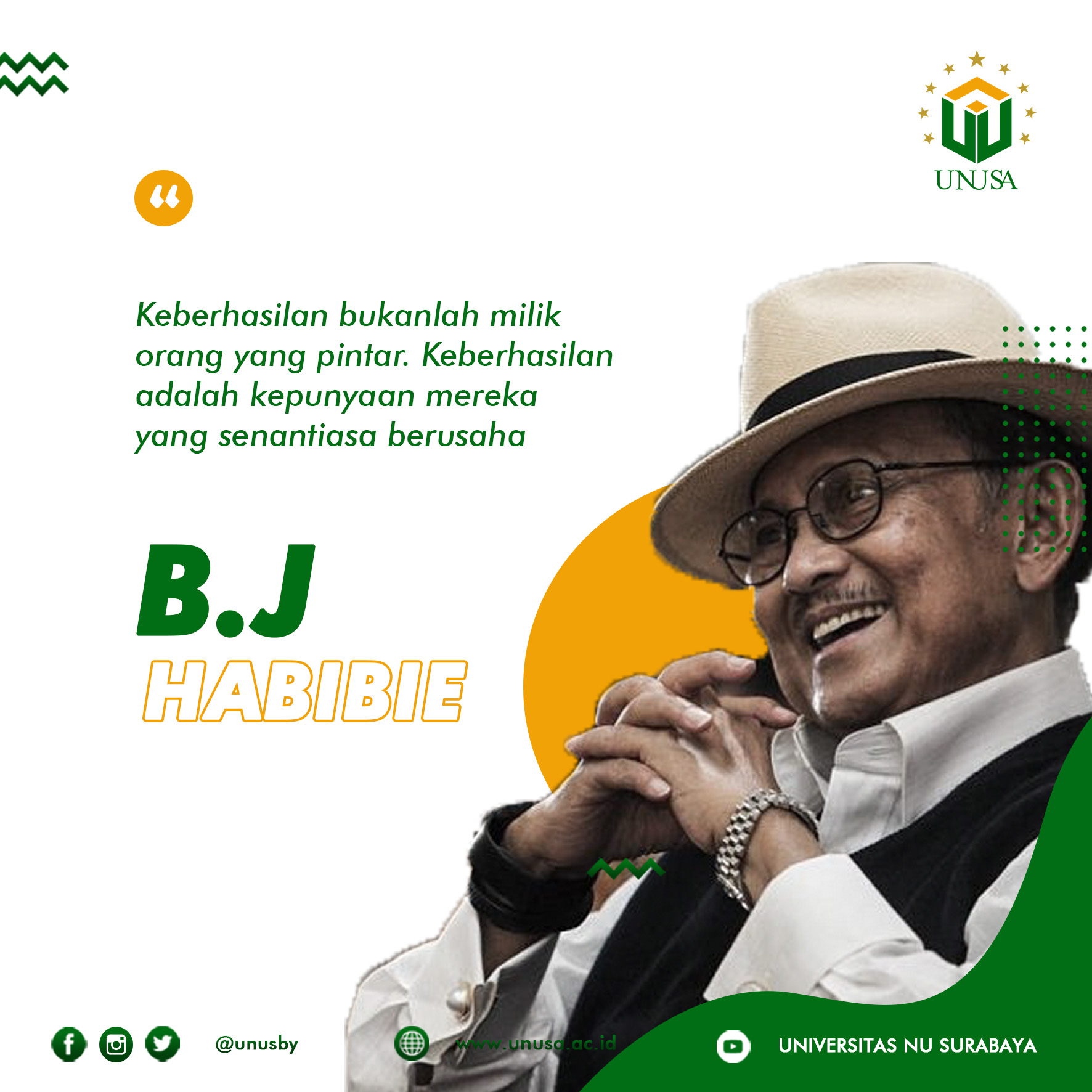 Quotes B.J Habibie - UNUSA