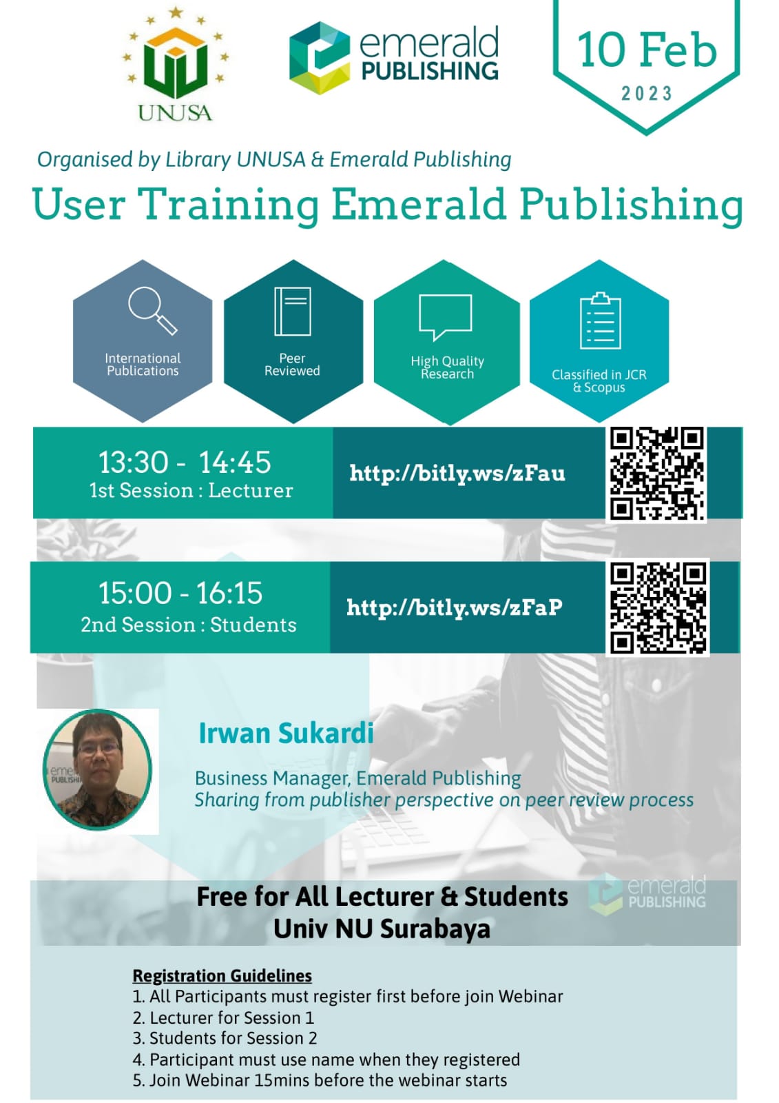 User Training Emerald Publishing - Unusa Library