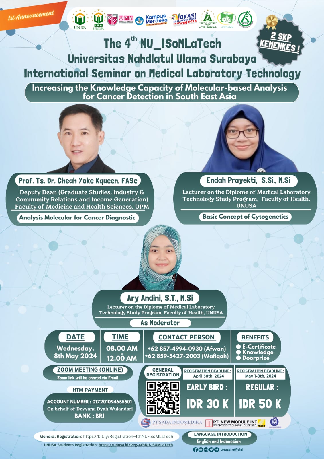 THE 4th INTERNATIONAL SEMINAR ON MEDICAL LABORATORY TECHNOLOGY